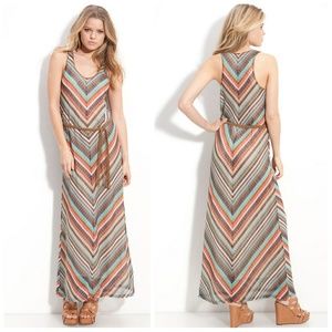 Sanctuary Knit Chevron Maxi Dress
